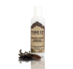 Organic Coffee Massage Oil with Peppermint